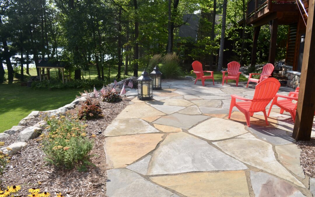 flagstone patio